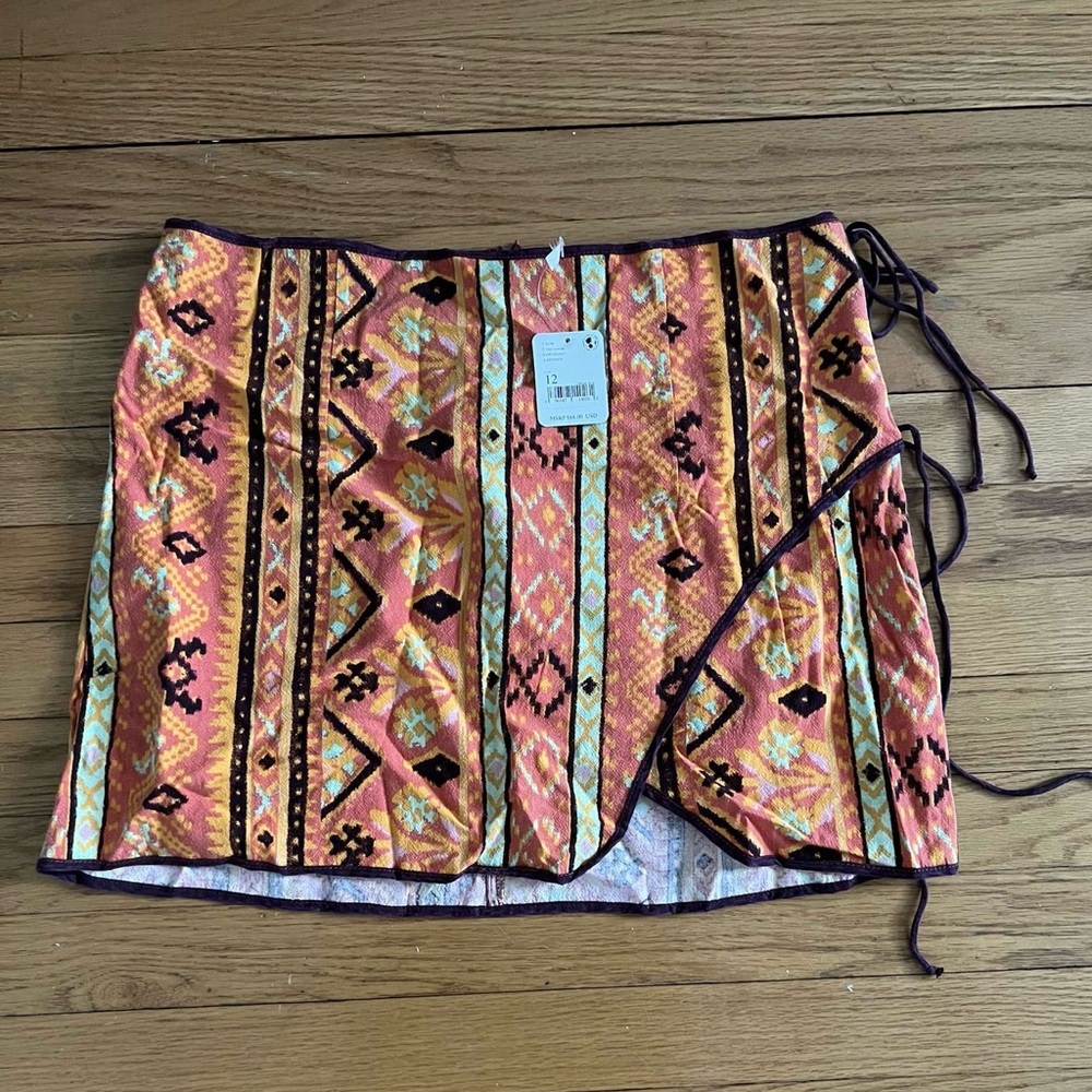 Free People cleo wrap miniskirt